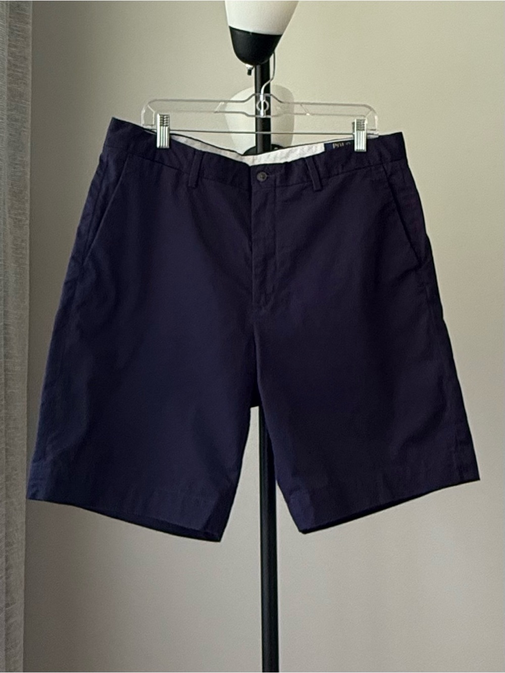 Polo by Ralph Lauren Navy Flat Front Chino Shorts